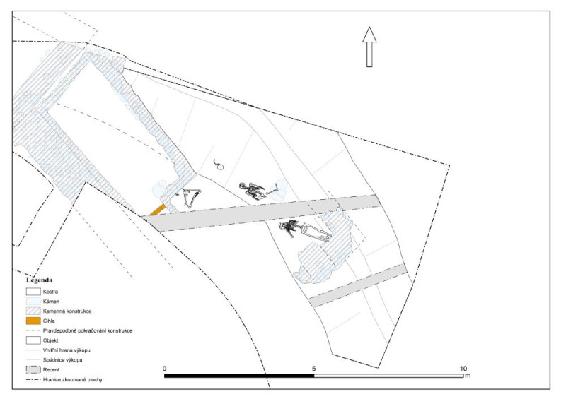 Rozložení nepietního pohřbu, 13. stol.