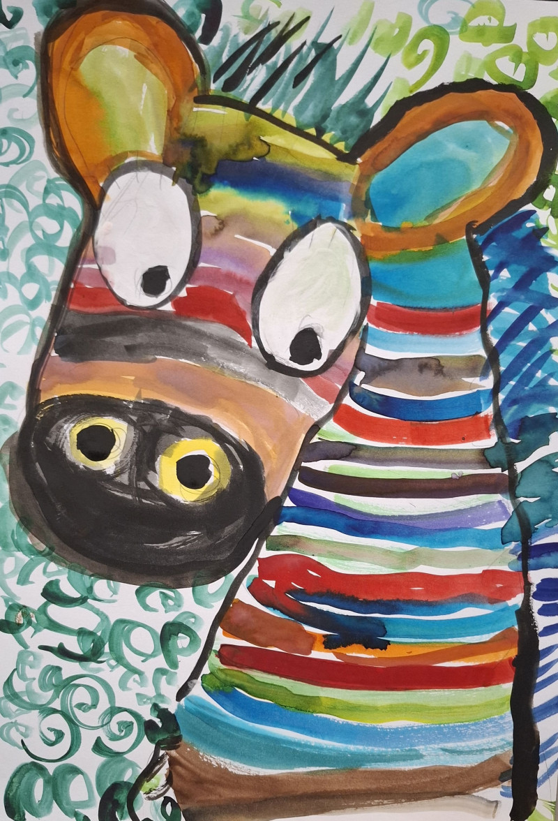 1. místo do 6 let - Jakub Cejpek (6 let), Jihlava: To jsem se vybarvila