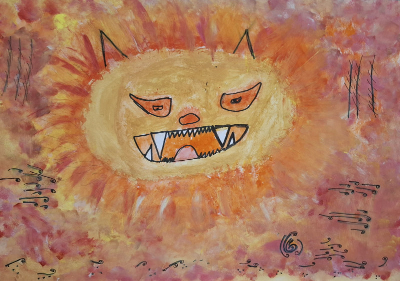 3. místo 7-10 let - Antonín Kemény (9 let) ZŠ Komenského Kroměříž: Král zvířat